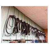 Row of Miscellaneous Belts