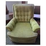 Green Swivel Rocker Accent Chair