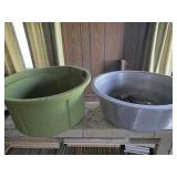 Galvanized Tub, Plastic Tub,  MCM Hanging Planters