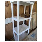 White Plastic Shelving Unit