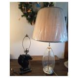 Glass Lamp & Horse Head Lamp - both work