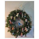 Wreath with Hallmark Disney, Loonie Tunes