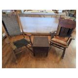 Early century Rocking Chairs, Wooden Chamber