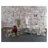 Oil Lamps, Vases, Candlesticks