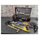 Metal Toolbox with contents