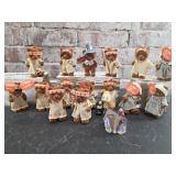 Fall Themed Bear Figurines