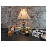 Jim Shore Lamp, Table Top Decor, Frame,