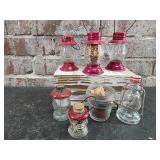1920s-30s Glass Candy Containers
