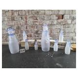 Glass Snowman Family