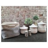 Stoneware Canister Set - see all photos