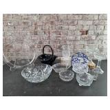Crystal & Glass Serving Pieces, Candle Holders