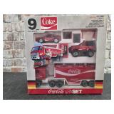 9 pc Steel Truck Sset - Coca Cola - new in box