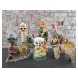 Chalkware Figurines
