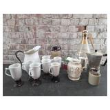Enamelware Pitcher MCM Glass Carafe, Moka Pot,