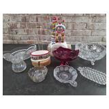 M & M Christmas Candy Factory, candy dishes