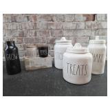 Rae Dunn Canisters, S&P  Pinch Bowls