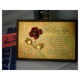 I Love You plaque