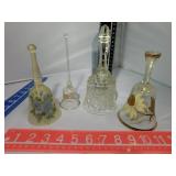 Lot of 4 Glass Bells