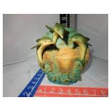 Dolphin designer plate sclpture