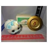 Taiwanese piggy bank & Croatian plate