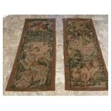 Pair, Rare Tapestry wall panels