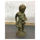 Bronze boy with shell fountain