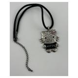Hello Kitty Pave Rhinestone Pendant Necklace