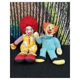 Vintage Bozo The Clow and Ronald McDonald