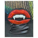 Mad Engine Lips, Fang Teeth Cross Body Purse