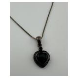 Sterling Silver Heart Pendant on Sterling