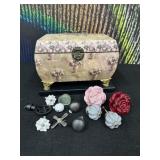 Selection of Drawer Pulls In Decorative Chest