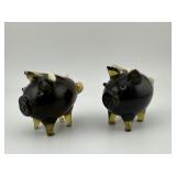 Handblown Art Glass Pigs