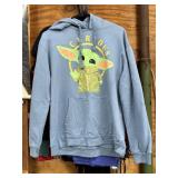Curious Baby Yoda Hoodie Size XL