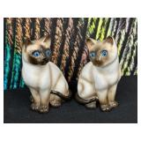 Vintage Enesco Ceramic Cat Sculptures