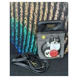 Chala Embroidered Leather Handbag