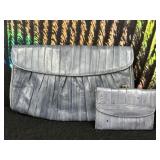 Vintage Genuine Eel Skin Clutch with