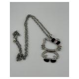 Vintage Hello Kitty Rhinestone Necklace