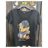 New KEQI Rhinestone Moschino Dog Tshirt