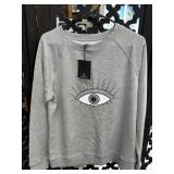 New Rebecca Minkoff Eye Crewneck Sweatshirt