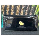 Black Paten Wallet "Things Are Beginning"