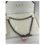 Vintage Sterling Silver Italy Necklace with Dichro