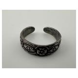 Vintage Sterling Silver Ring - Adjustable