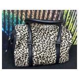 Kate Landry Faux Leopard Fur Handbag