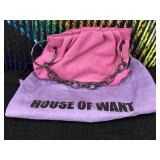 House of Want Pink Purse Vegan Leather