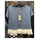 New Elf Sack Animal Tshirt with Tulle Size L