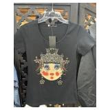 New Iceberg Rhinestone Japanese Face Tshirt