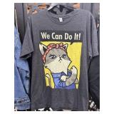 Yes We Can Cat Tshirt Size L