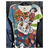 Lucky japanese Cat Tshirt Size XL