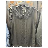 New Lauren Conrad Black Sleeveless Blouse