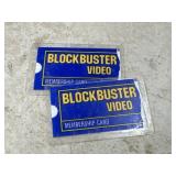 Two Vintage Blockbuster Video Cards